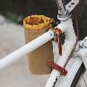 Canvas And Leather Vintage Handlebar Bicycle Water Bottle Holder